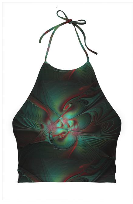 MothersHeart Abstract Halter Top