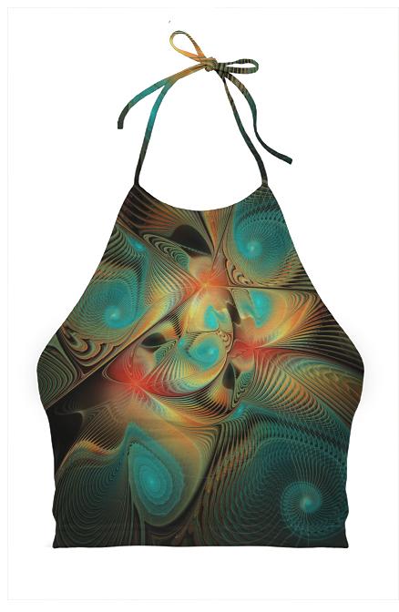MothersHeart Abstract Halter Top
