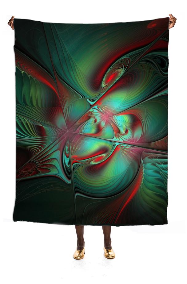 MothersHeart Abstract VP Silk Scarf