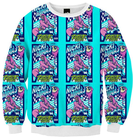 Nicki Minaj Zombie All Over Sweatshirt