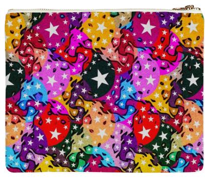Abstract Stars Neoprene Clutch Bags
