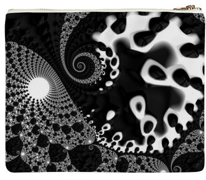 Black Liquor Fractal Neoprene Clutch