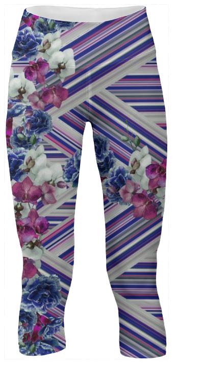 Woven Orchids White sporty pant