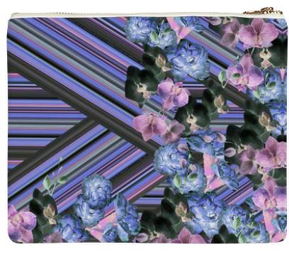 Woven Orchids Lilac Clutch