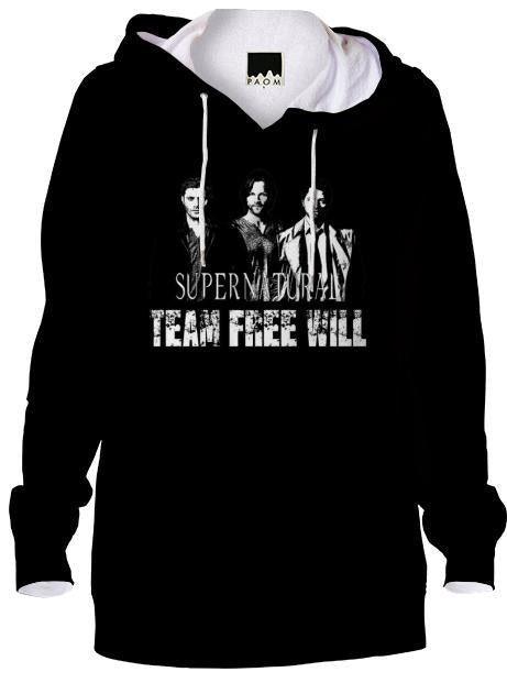 Supernatural Team Free Will White silhouette
