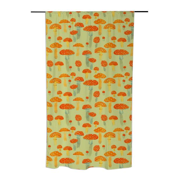 Amanita Curtain in Persimmon