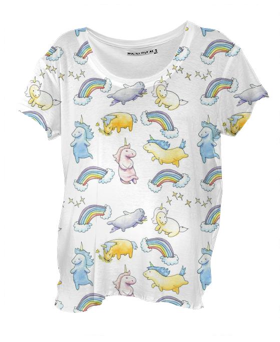 Rainbows and Unicorns Drape Shirt