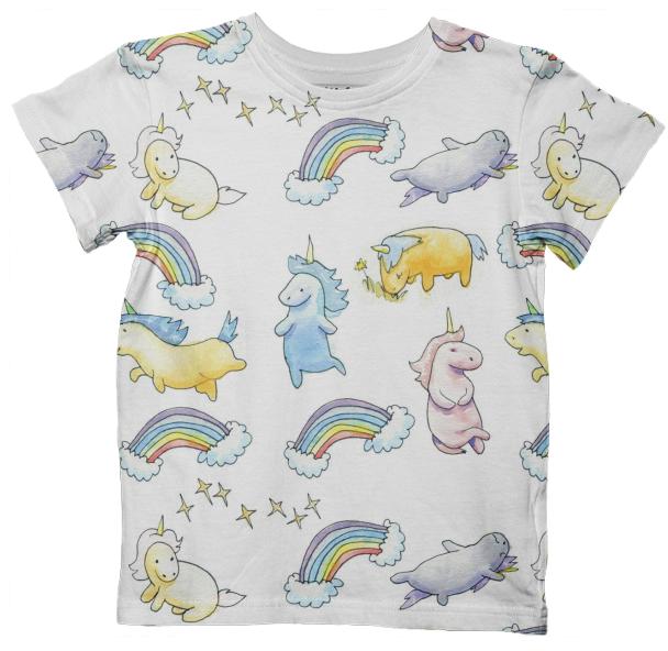 Rainbows and Unicorns Kids Tee