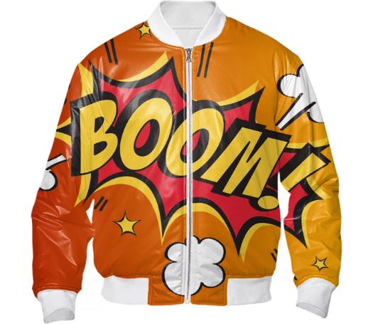 fire ball boom bomber jacket