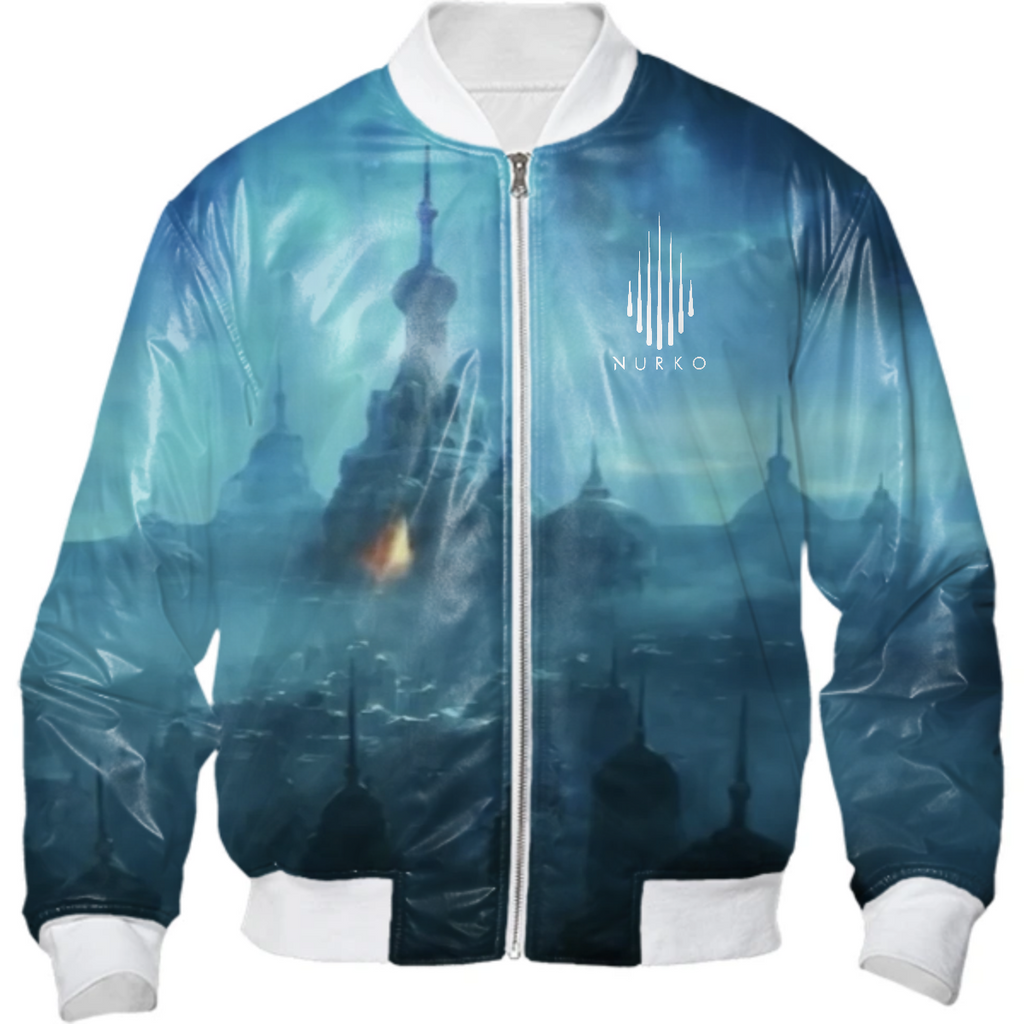 NURKO BOMBER WHITE LOGO