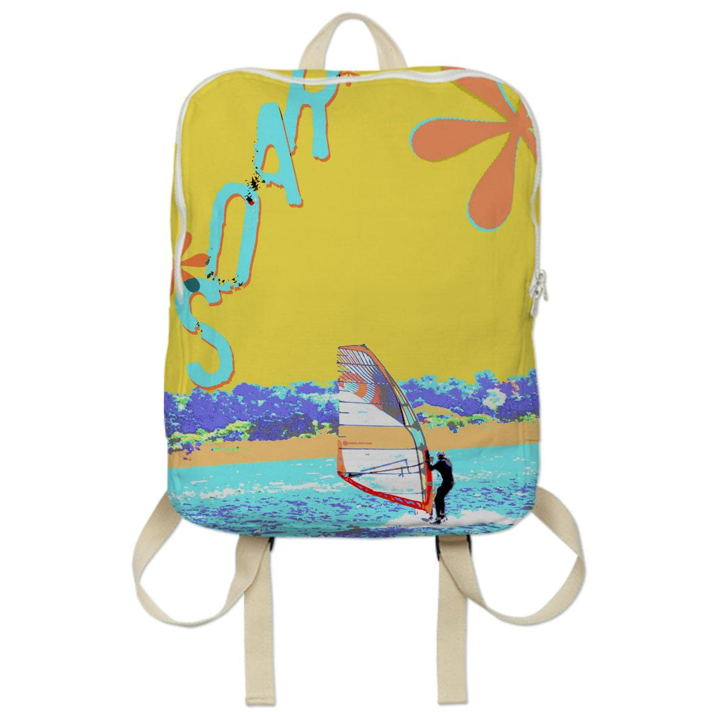 ArtyZen Studios Ocean Beach Boating Backpack bag