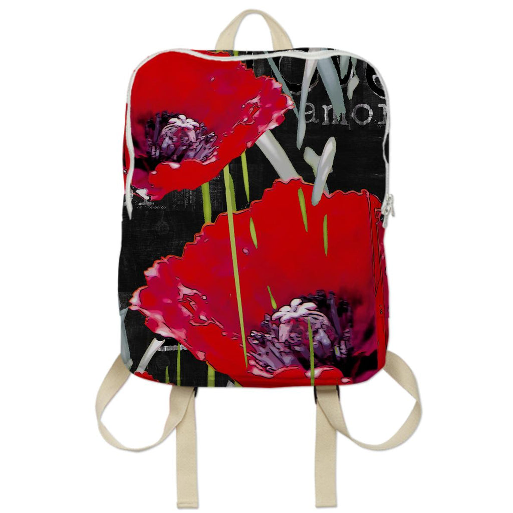 ArtyZen Studios Red Poppy Pop Art Bag