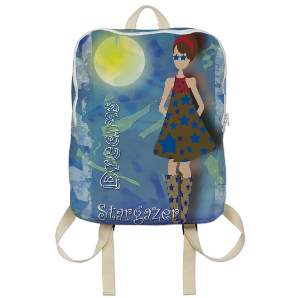 On Top of the World with Stars in Her Eyes Backpack