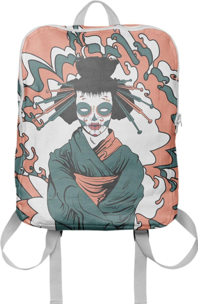 oriental style geisha zombie backpack