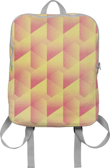 Geometric Pink Yellow BACKPACK
