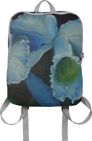 Backpack Blue Orchids