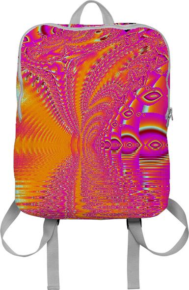 Magenta Boardwalk Carnival Abstract Ocean Shimmer