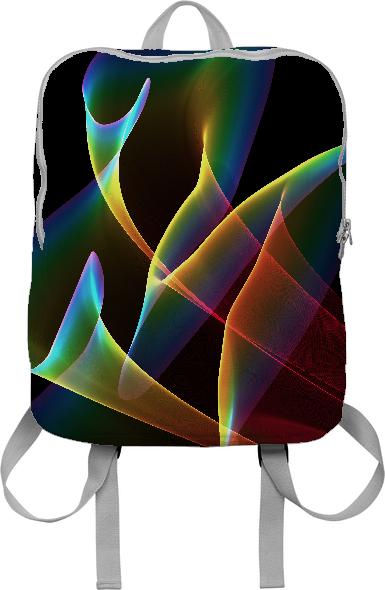 Peacock Symphony Abstract Fractal Rainbow Music