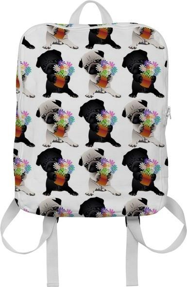Pugs and Flower Pots