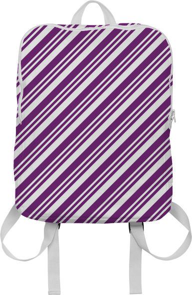 Purple Diagonal Stripes