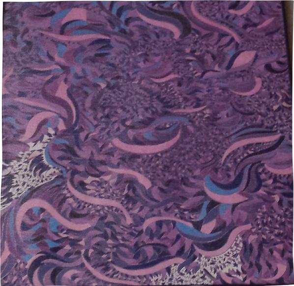 PURPLE Parrot Abstract