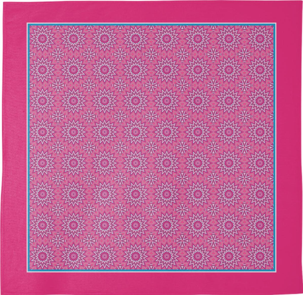 Soft Shades of Pink Geometric Bandana