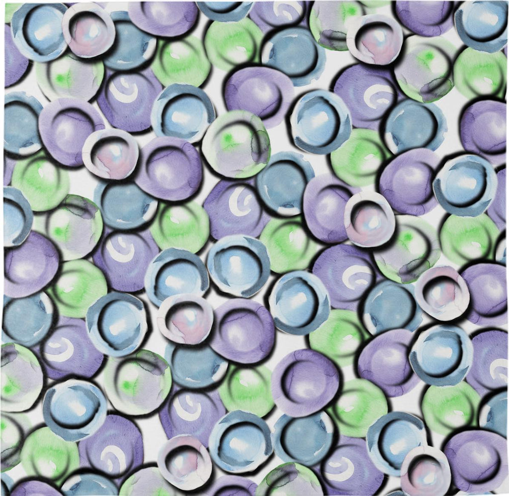 watercolor three dimensional polka dots