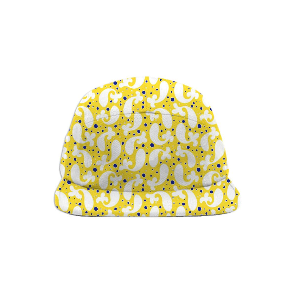 Yellow Paisley Fish Mina Miyaki Baseball Hat