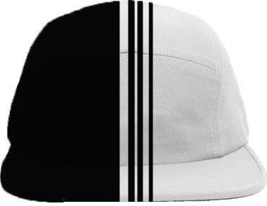 Black and white mod striped design