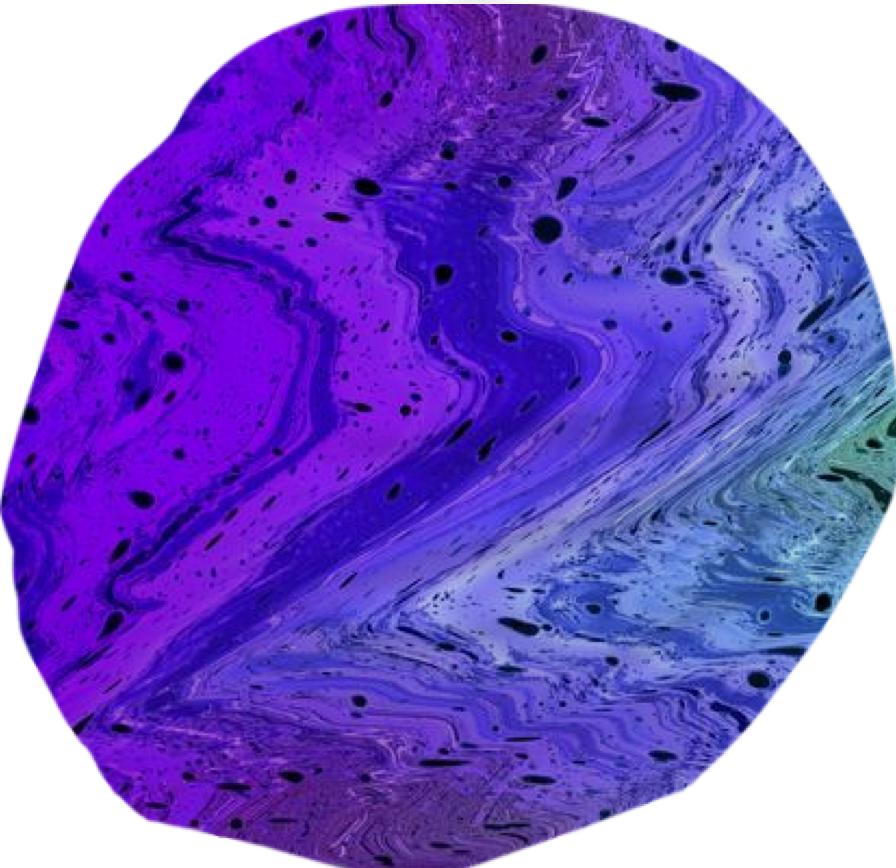 Amethyst Wrinkles Abstract Violet Ocean