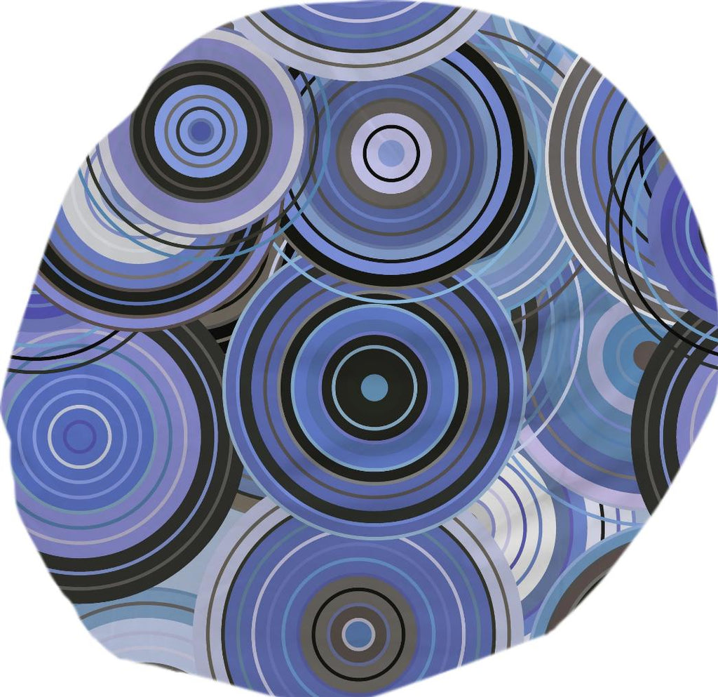 Blue and Gray Abstract circles