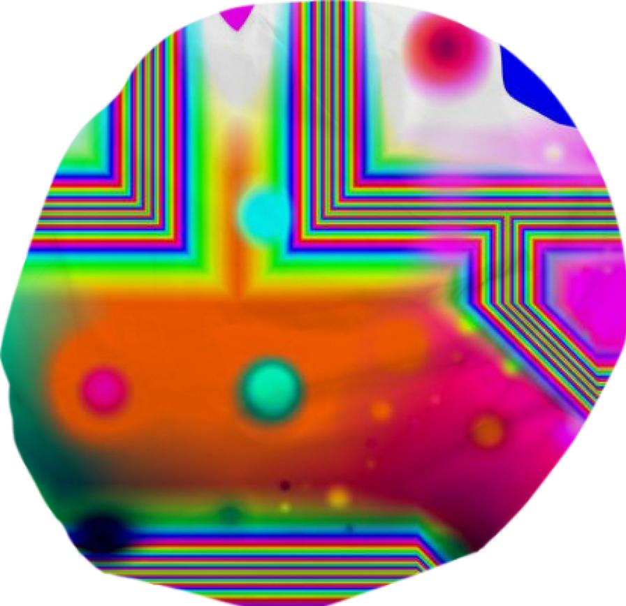 Crossroads of Awakening Abstract Rainbow Doorway