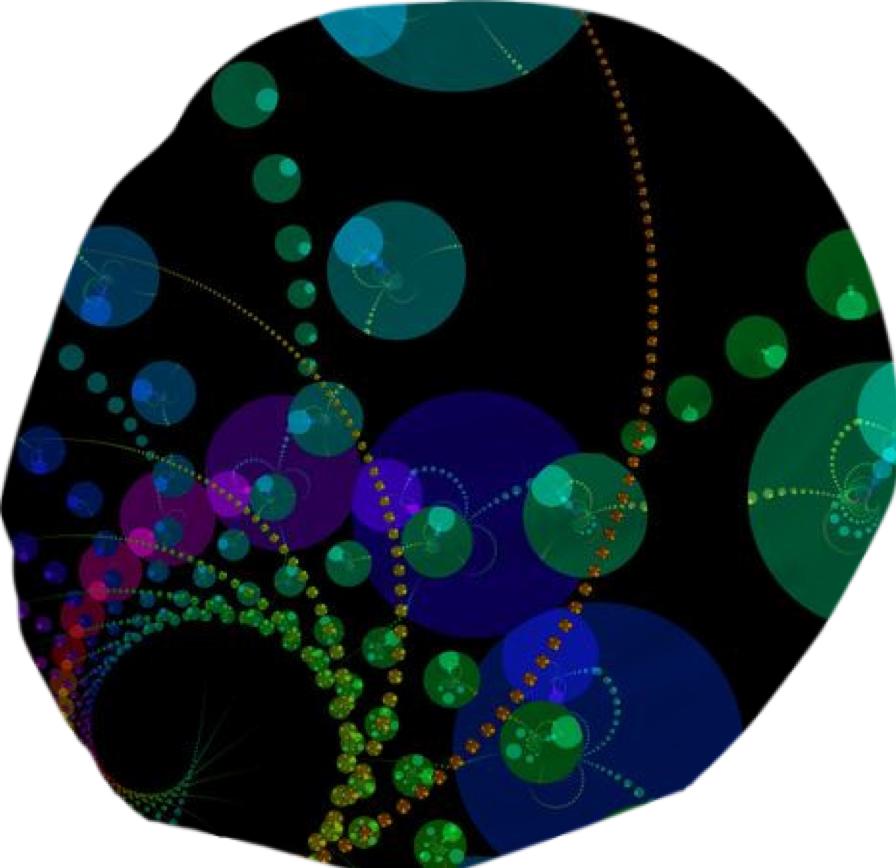 Dance of the Spheres II Cosmic Abstract Rainbow