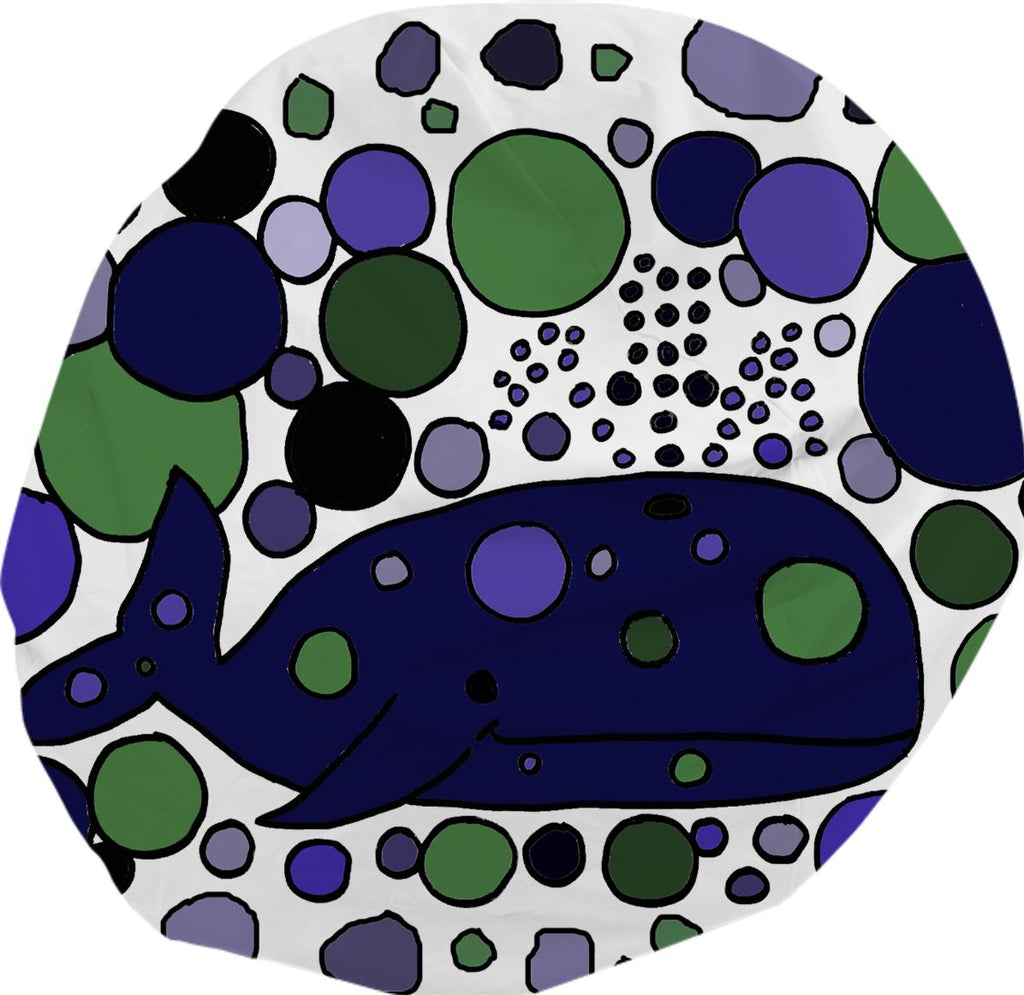 Fun Blue Whale Abstract Art Original