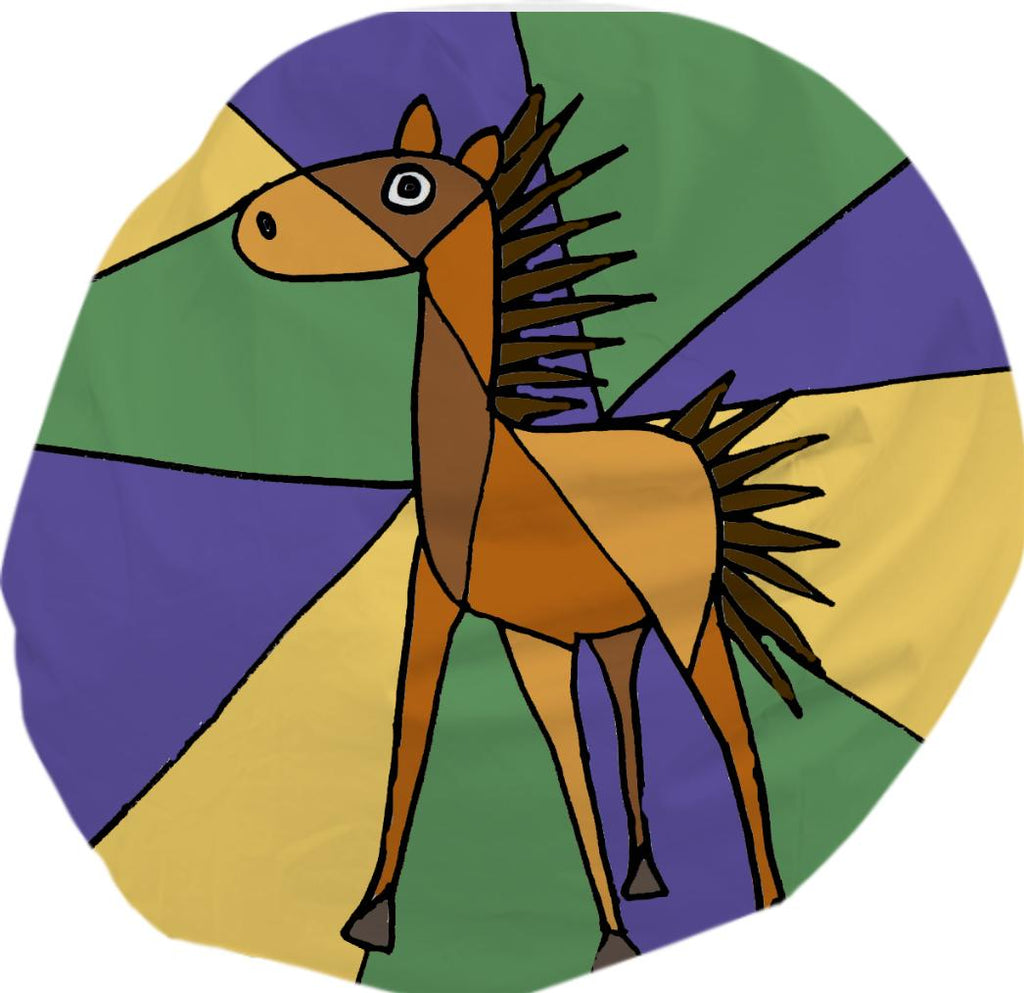 Fun Colorful Horse Art Bean Bag