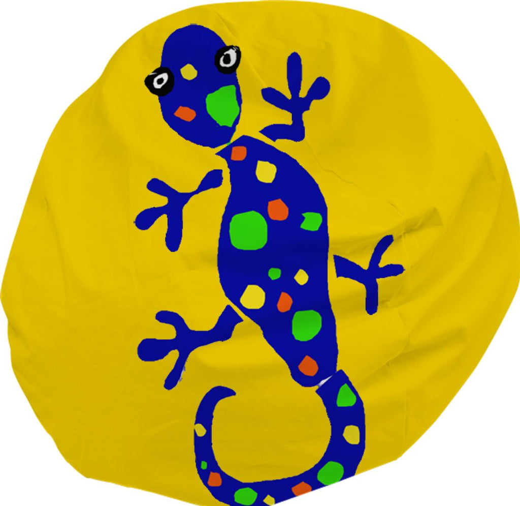 Fun Gecko Art Bean Bag