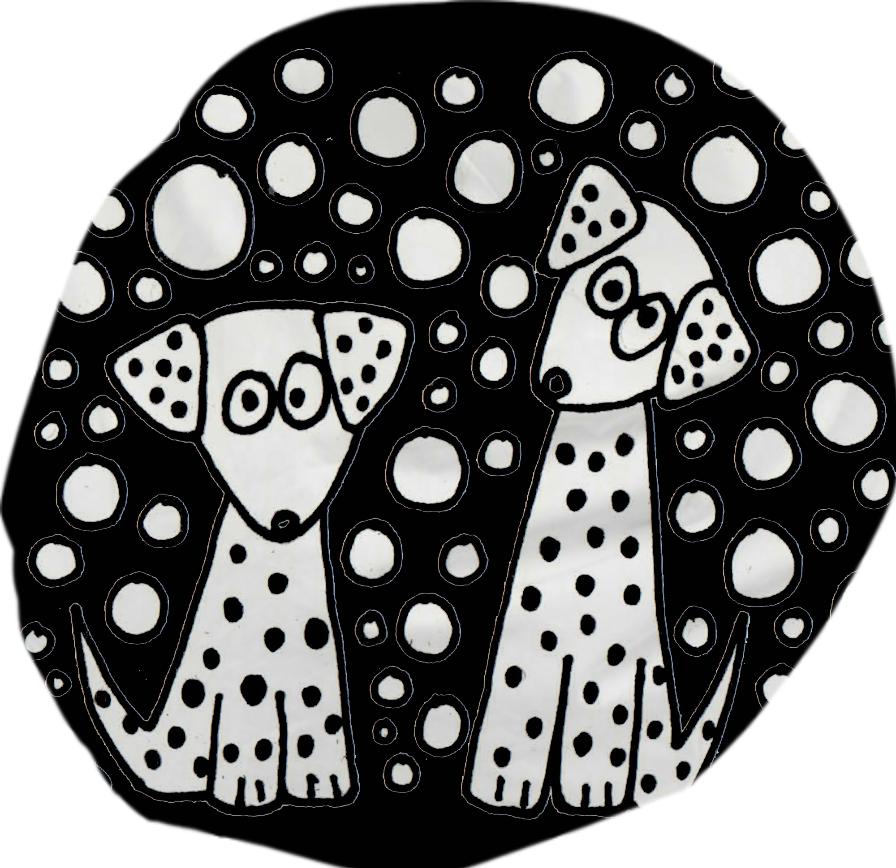 Funny Spotted Dogs Bean Bag