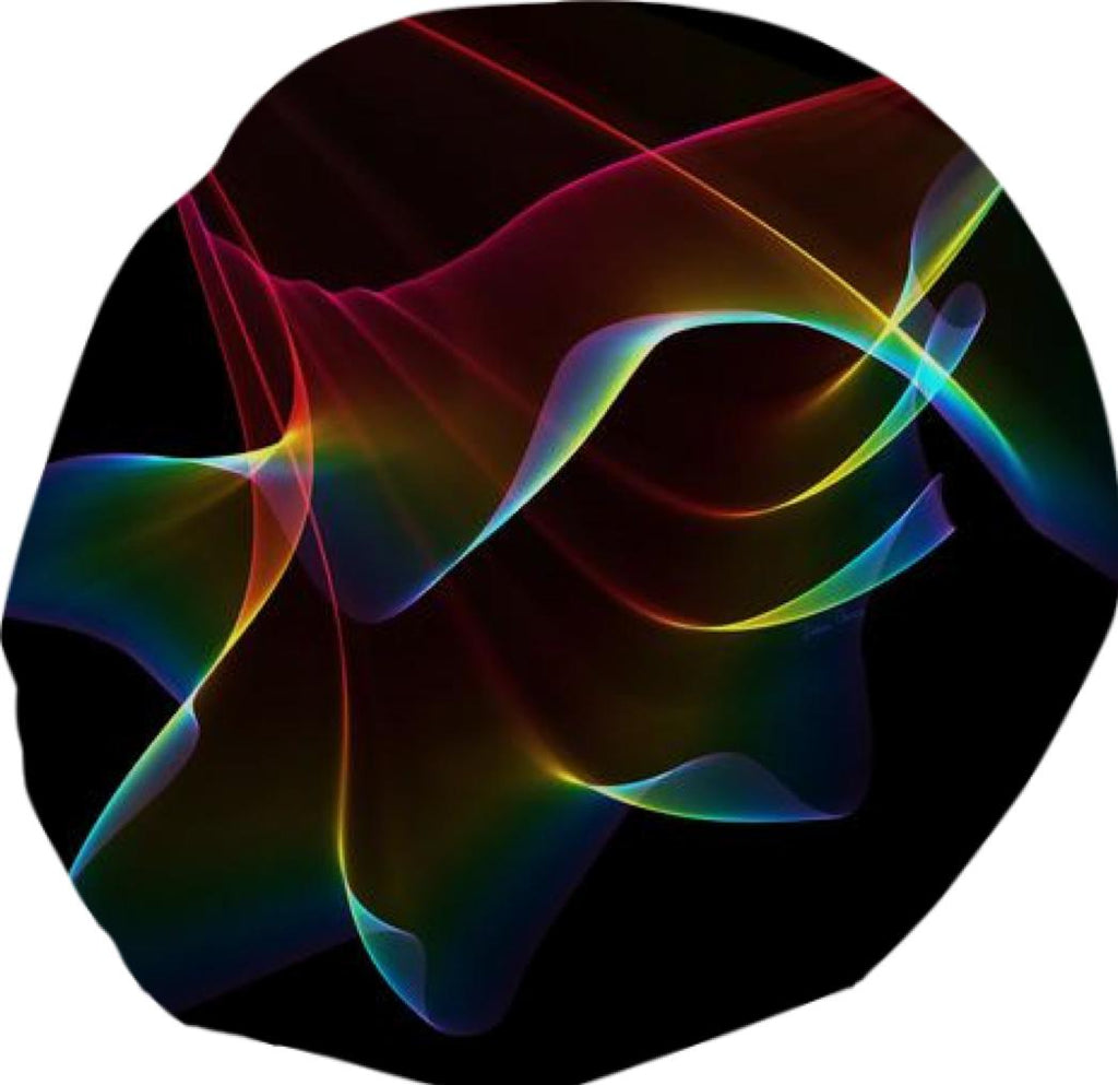 Imagine Through the Abstract Fractal Rainbow Veil