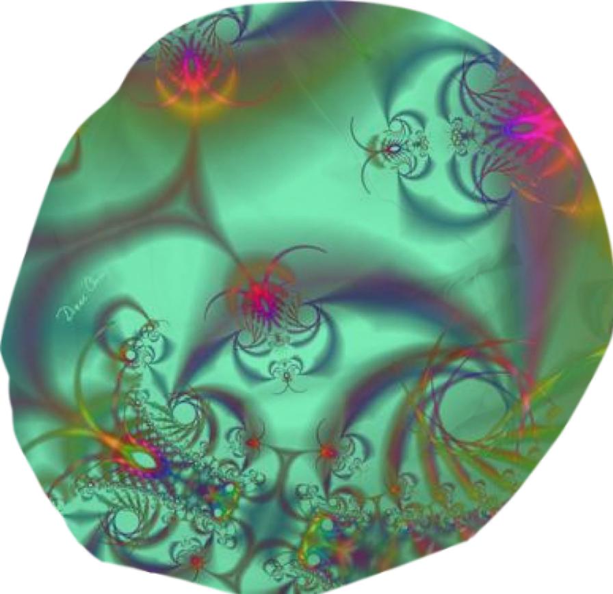 Jeweled Staircase Golden Emerald Kaleidoscope