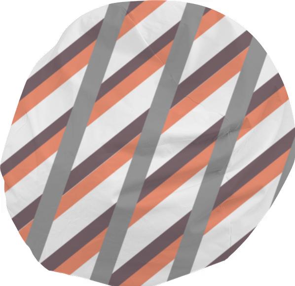 Neutral stripes beanbag