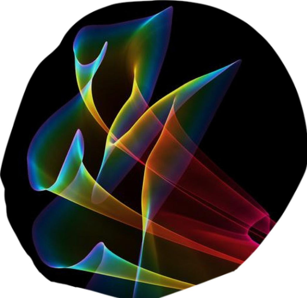 Peacock Symphony Abstract Fractal Rainbow Music