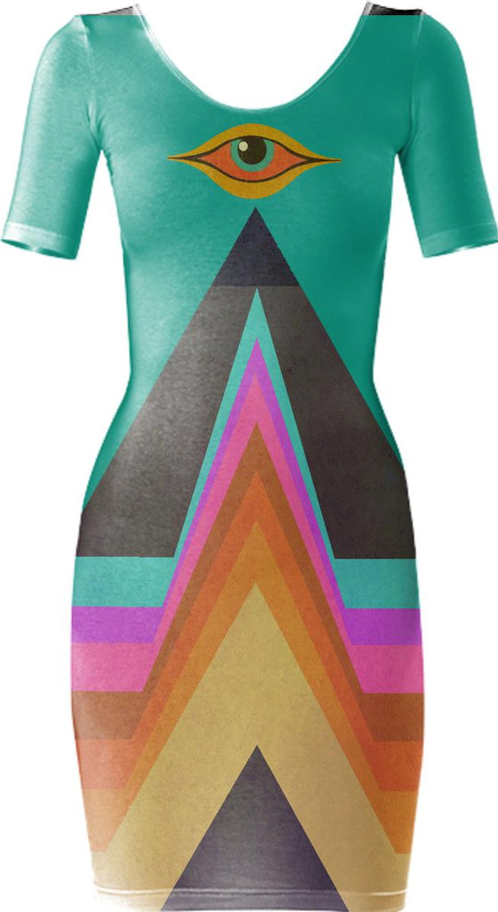 All Seeing Bodycon Dress