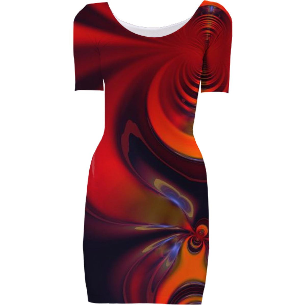 Amber Goddess Abstract Orange and Gold Passion