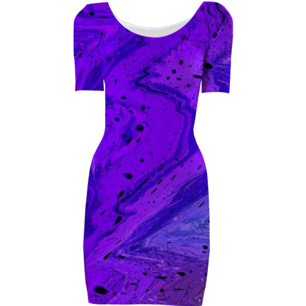 Amethyst Wrinkles Abstract Violet Ocean