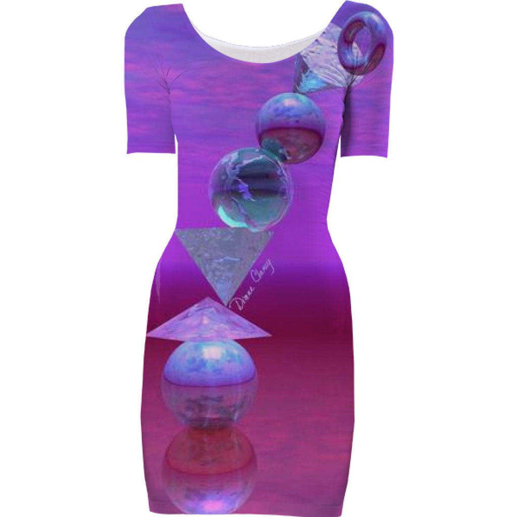 Balancing Abstract Fuchsia and Violet Equilibrium