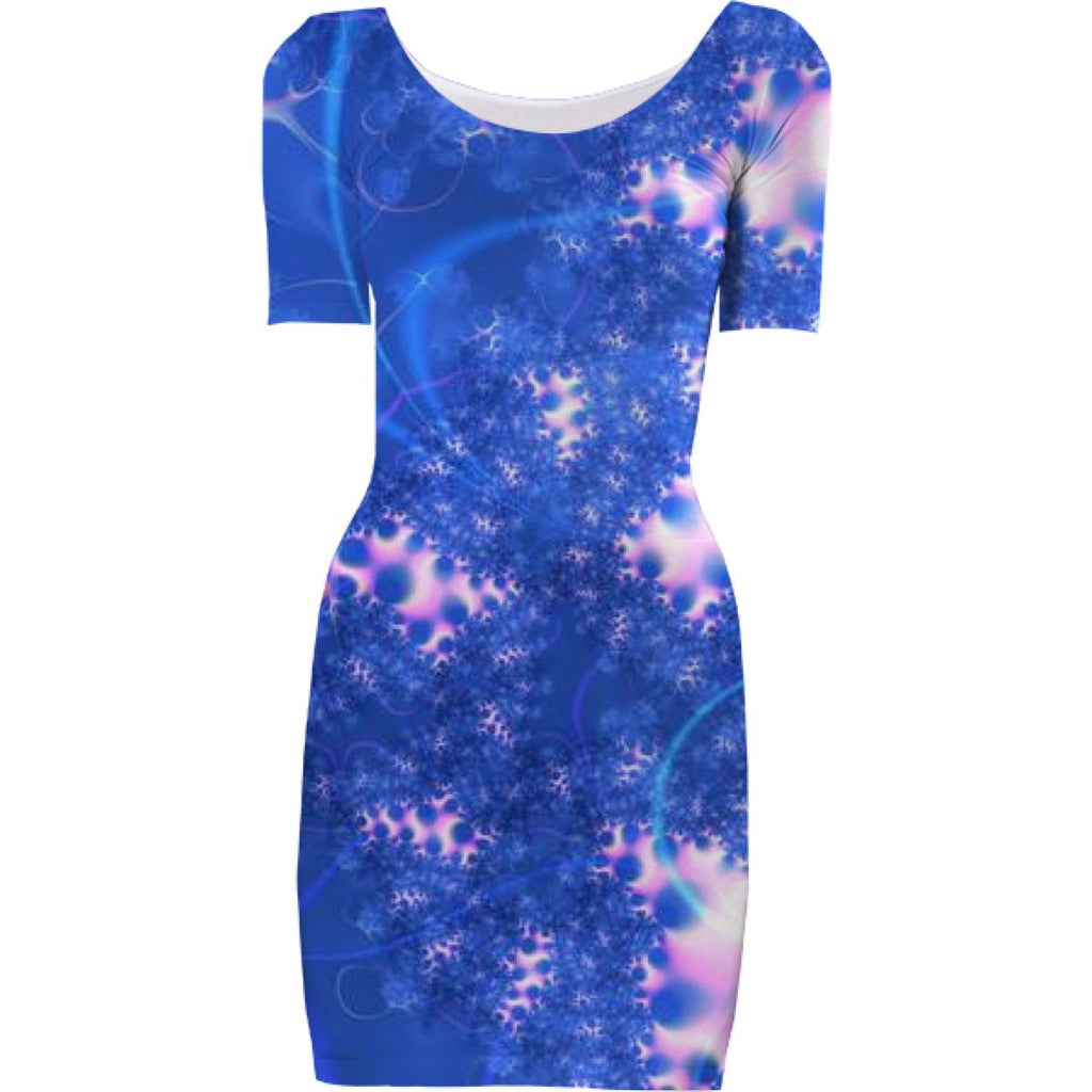 Blue Pink Delicate Abstract Cosmic Growth Osmosis