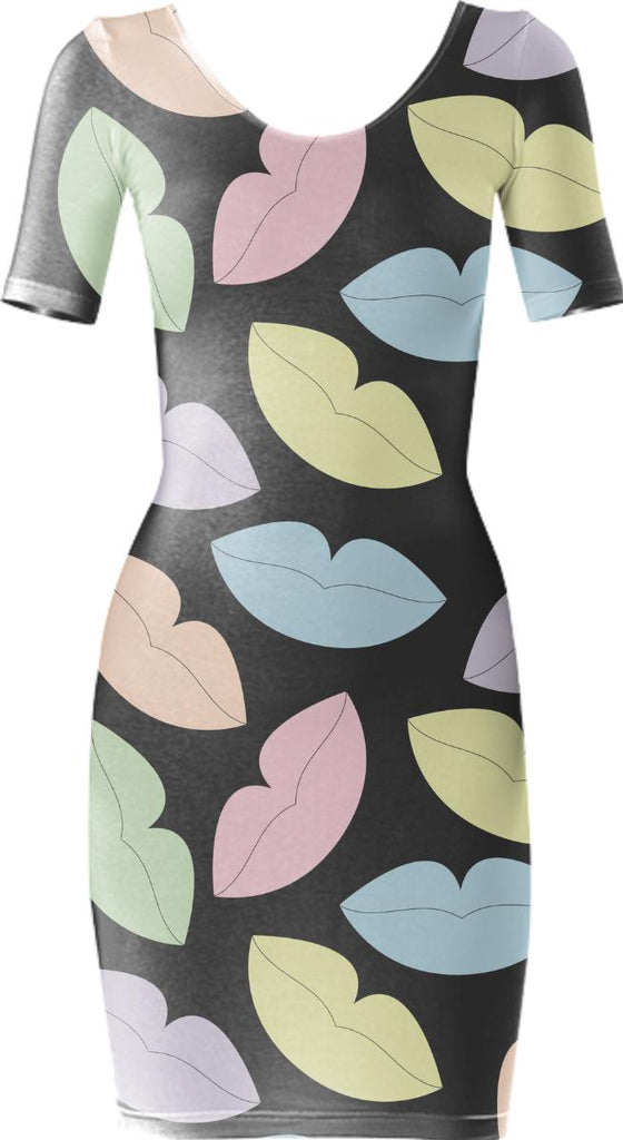 Candy Lips Bodycon Dress