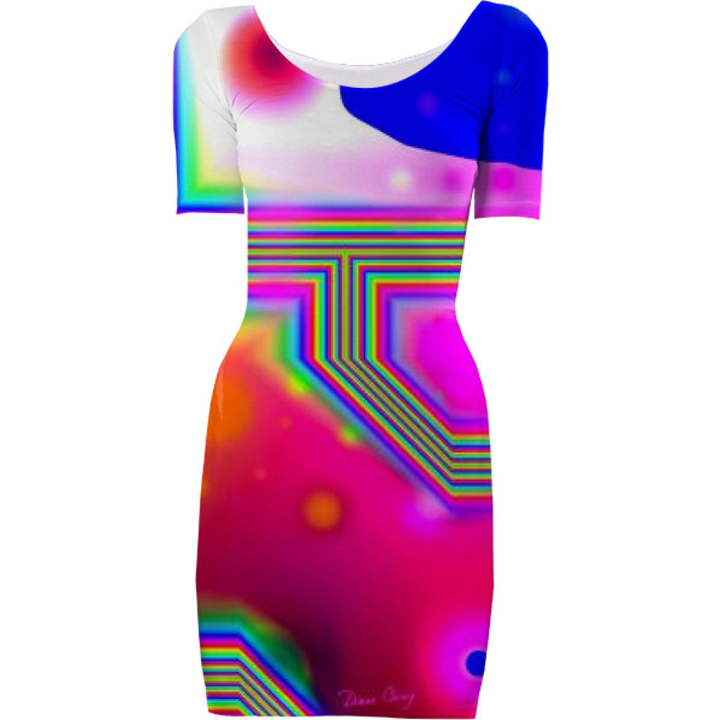 Crossroads of Awakening Abstract Rainbow Doorway