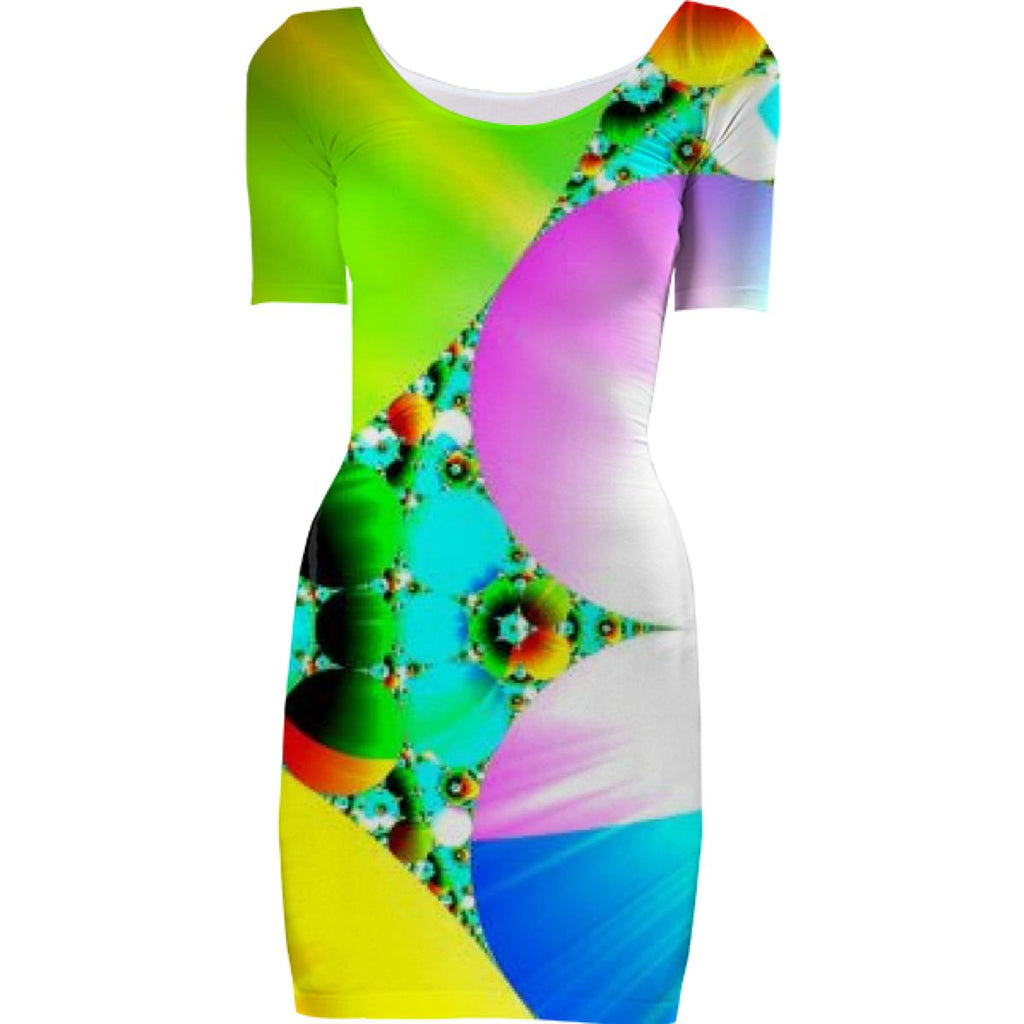 Crystal Sunrise Abstract Fractal Rainbow