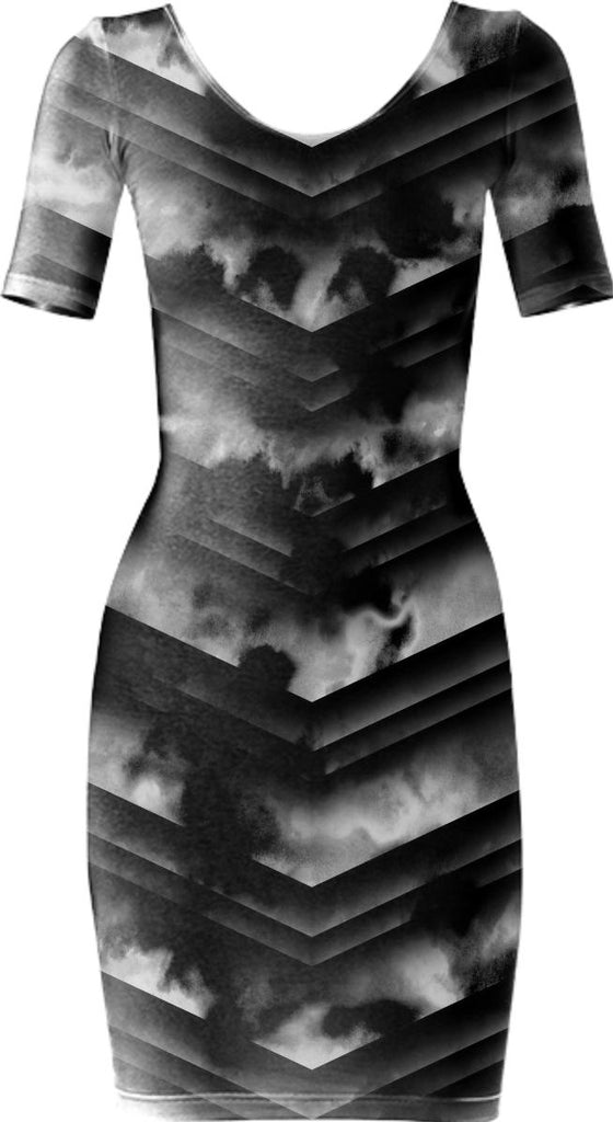 Dark Sky Chevron Dress